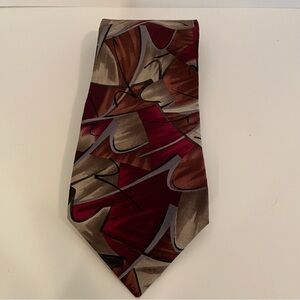 Vintage Jimmy V Necktie The V Foundation Collection One Abstract 100% Silk